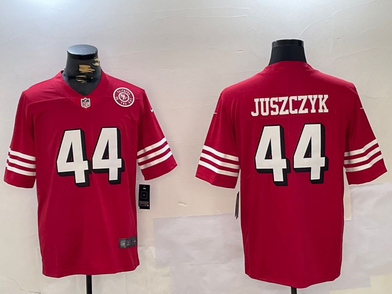 Men San Francisco 49ers #44 Juszczyk Red 2024 Nike Vapor Limited NFL Jersey style 7->tennessee titans->NFL Jersey